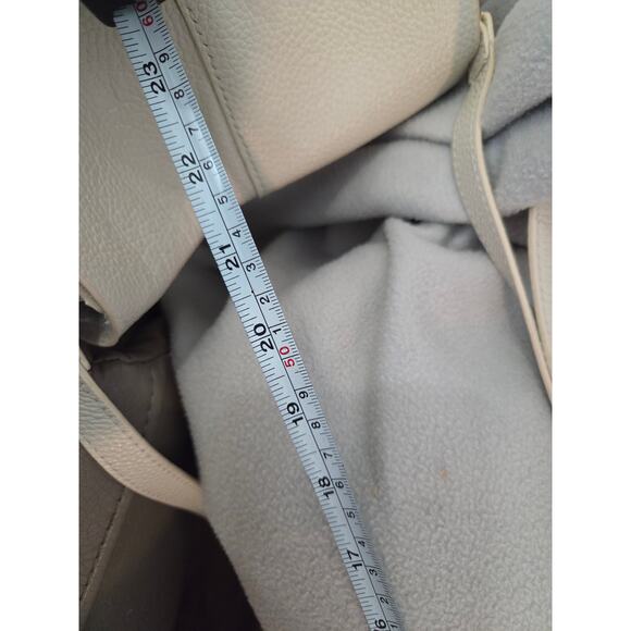 BTB Los Angeles White Suede Leather Crossbody PURSE Y2K Small - Picture 9 of 11